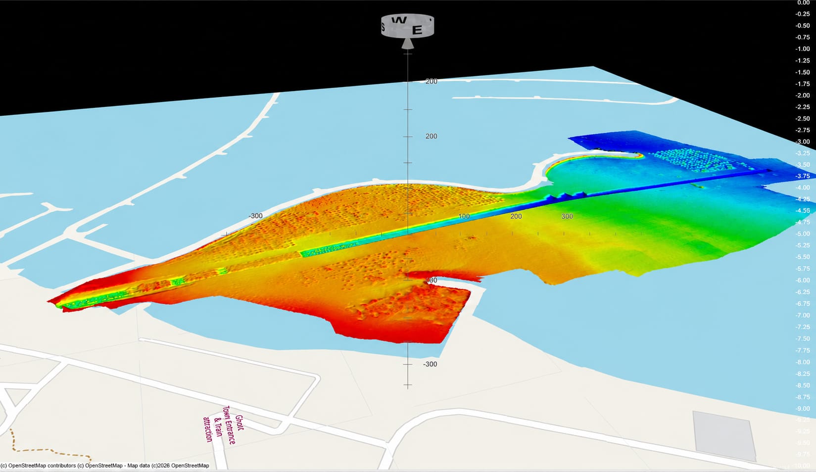 Gulf Cobla survey team on the Al Hamra trench works at Ras Al Khaimah.
